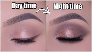 easy day to night time soft glam makeup