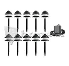 Malibu Low Voltage Landscape Lighting Kit 10 Lights Power Pack And Cable