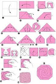 Как сложить розу из бумаги в технике оригами: мастер-класс для начинающих  (фото + схема)