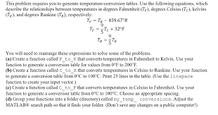Solved This Problem Requires You To Generate Temperature
