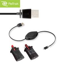 Retrak 2 4a Wall Charger And Retractable Lightning Charge Sync Cable