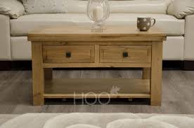 Deluxe Solid Oak Coffee Table House