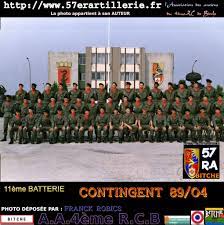 1989. CONTINGENT 89/04. - 57ème RÉGiMENT d' ARTiLLERiE