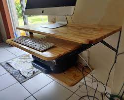 Minimalist Floating Desk Wood Desk