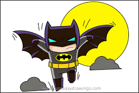 The batsuit has an electrical system that can shock assailants as a last resort. How To Draw A Cool Batman For Kids Cute Easy Drawings
