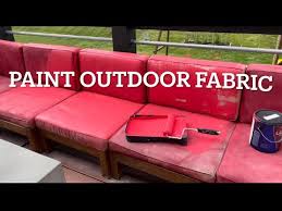 How To Paint Outdoor Fabric Cushion