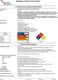 material safety data sheet 1