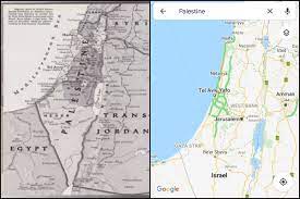 Another great middle eastern map from world atlas. Breaking American Tech Giants Google Apple Remove Palestine From World Maps Replace With Israel India Com