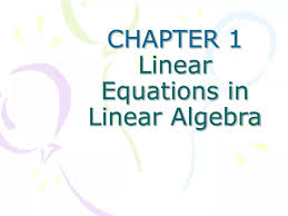 Linear Algebra Powerpoint Presentation