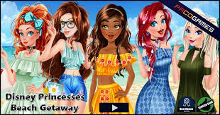 disney princesses beach getaway play