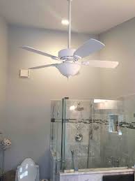 Is it better to have 2 ceiling fans or. Ceiling Fans Bathroom Image Of Bathroom And Closet
