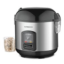 Cook for recommended cooking time, checking grains every 1½ minutes from 12 minutes onwards until the rice is tender but still has a bite (al dente). Kambrook Rice Express Stainless Steel 5 Cup Rice Cooker Steamer Silver Black Multi Cookers Robins Kitchen