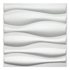 White Pvc 3d Wall Panels