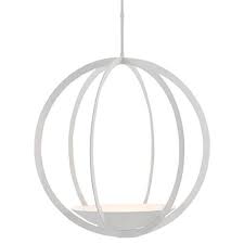 Wynne Modern Classic Matte White Orb Light Pendant Large 27 34 Wide Kathy Kuo Home