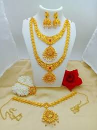 diva chunky combo gold jewellery sets