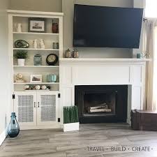 Diy Fireplace Surround And Built In