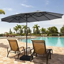 Double Sided Patio Twin Umbrella