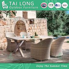 chinese outdoor aluminum dining table