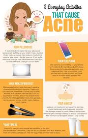 everyday activities that cause acne