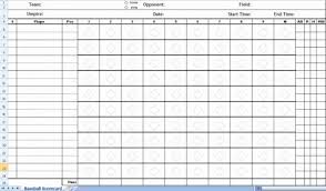 Baseball Score Sheet Template Artolahti Template Design