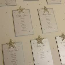 Crystal Snowflake Wedding Table Plan By Weddingparaphernalia