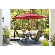 small patio umbrella with lights off 62