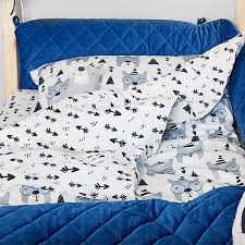Baby Bed Per 70x140 Velvet Navy Blue
