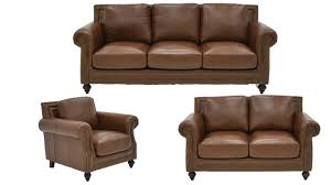 bayliss leather sofa set brown home