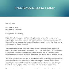 car lease letter template edit
