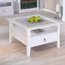 Stanley Square Coffee Table In White