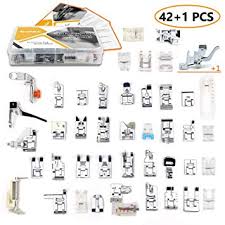42 Pcs Presser Feet Set With Manual Adapter Simpzia Sewing Machine Foot Kit Compatible With Brother Babylock Janome Singer Elna Toyota New
