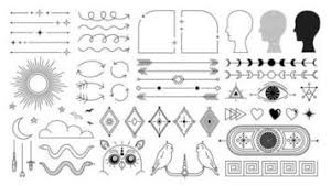 frame outline vector art icons and