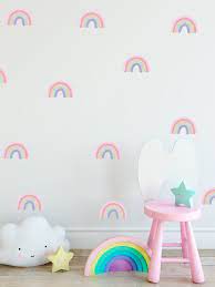 24 Rainbow Wall Decals Rainbow Wall