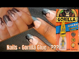 press on nails with gorilla glue how