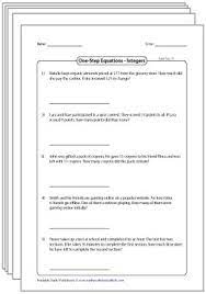 The problems on this worksheet include word problems phrased as questions, such as: Equation Word Problems Worksheets