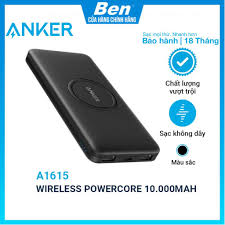 Pin sạc không dây dự phòng ANKER Wireless PowerCore 10.000mAh - A1615 - Pin  sạc dự phòng di động