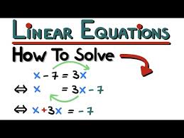 How To Solve Linear Equations Step By