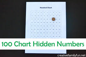 Hundred Chart Hidden Number Game Creative Family Fun