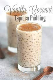 vegan vanilla coconut tapioca pudding