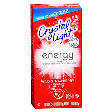 Crystal Light Energy Drink Mix Powder Strawberry Walgreens