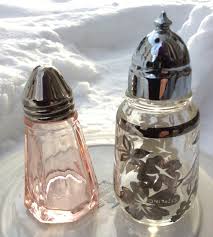 Vintage Pink Depression Glass Salt