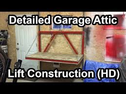 detailed garage attic lift build hd
