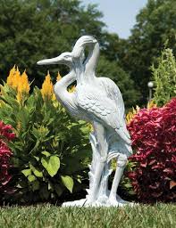 Crane Statue Cranes Garden Sculpture