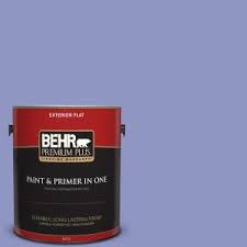 Behr Premium Plus 1 Gal 610b 4 Intuitive Flat Exterior Paint 440001 The Home Depot
