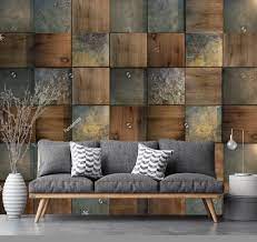 Wooden Background Wood Tiles Stone