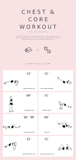15 minute chest core workout