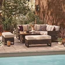Allen Roth Palmore Brown Wicker Patio