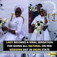 beautiful nigerian bride rocks natural