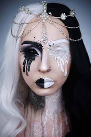 black and white makeup looks