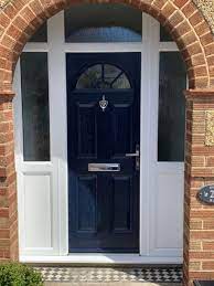 composite door with side panels and top